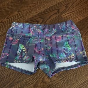 BeastWorx Tiedye Butterfly Booty shorts